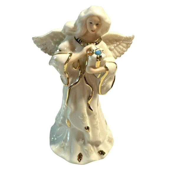 Lenox My Own Guardian Angel December Turquoise Birthstone Porcelain Figurine - Picture 6 of 6